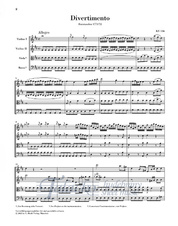 Divertimenti K. 136-138 for String Orchestra, VP